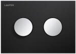 Laufen Ineo Groove nyomólap, matt fekete-króm gombok H9001171230001 (H9001171230001)