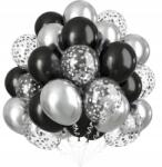  Luficsokor fekete-ezüst króm konf 30cm 50db