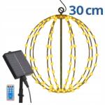 Sekey Napelemes Led Lámpa Led Gömb 30 CM 8 Világítási Mód IP44 (LS33)