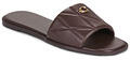 Coach Papucsok HOLLY QUILTED LEATHER SANDAL Barna 39