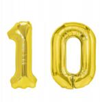  Szám alakú lufi szett 10 arany 100cm