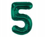 GoDan Fólia Lufi 5-ös Szám Születésnapra Boho Üvegzöld 85 cm 1 db Godan