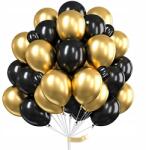  Luficsokor fekete-arany króm 30cm 30db