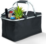  Thermo összecsukható bevásárlókosár - 49 x 28 x 25 cm - 21 L - fekete (GL11549A)