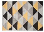 Dywany Chemex Szőnyeg Fríz 180x270 Divatos Színes Pasztell c945c (C945C GRAY/YELLOW)