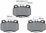 TEXTAR Fékbetét készlet TEXTAR 2098901 for PEUGEOT, CITROËN (2098901)