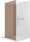 Cerano - Zuhanykabin Onyx Corner Cube B/J - 8 mm - négyzet alakú tartó - króm, bronz üveg - 100x50x200 cm