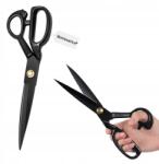  Szabó olló 22 cm, fekete, kovácsolt, robusztus és tartós (Bomevarica8549)