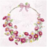 IHR Tavaszi koszorú virágos szalvéta - Bellies Wreath Rose - IHR (FR-L1032550)