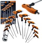 Black Imbuszkulcs készlet 11 db - T markolatos hatlapkulcs szett 2-10 mm (30103)