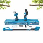 Tholux Akkus teleszkópos ágvágó 2 az 1-ben - láncfűrész + metszőolló (2×21V, 2, 8 m) (M-9095)