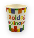 FUNDRAG Pohár, papír, Boldog Születésnapot, lego, 6db