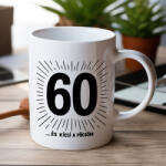 Partikellékek 60 . . . és kicsi a pöcsöm születésnapi bögre