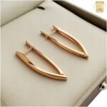 Golden Celebrity Fülbevaló Arany Agyar Sebészeti Acél Sima Aranyozott Klasszikus 18K (Biżuteria dla niej dziewczyny babci żony mamy)