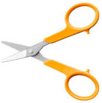 Fiskars Olló, körömvágó, 10 cm, egyenes, FISKARS "Classic", narancssárga