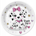  Állatos Charming Puppy papírtányér 8 db-os 22, 7 cm (PKK773135) - eking