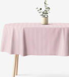 Goldea ovális ünnepi damaszt terítő - régi rózsaszínű csíkos 120 x 160 cm