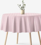 Goldea kör alakú damaszt terítő - régi rózsaszínű csíkos Ø 220 cm