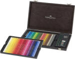 Faber-Castell Creioane colorate FABER-CASTELL Polychromos, 48 buc/set, cutie lemn, FC110006