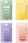 Deli Index autoadeziv plastic 44x12 mm, 5 culori + rigla, DELI NUSIGN roz pal