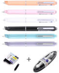 Writech Stilou retractabil WRITECH + 5 rezerve cerneala, in cutie cadou alb