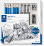 STAEDTLER Set creioane grafit si linere STAEDTLER Sketching, 12 piese