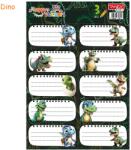 TANEX Etichete scolare autoadezive 30 buc/set, TANEX Dino