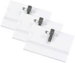  Ecuson cu ac si clips, 90x55 mm, 100 buc/set