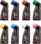 uni Marker varf rotund buretat 3-19 mm, UNI Posca MopR PCM-22 albastru deschis