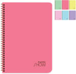 Keskin Color Caiet cu spirala A4, 60 file, coperta plastic, KESKIN COLOR Pastel Show matematica