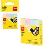 Deli Stick index hartie color 50 x 12 mm, 4 culori, DELI