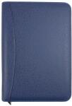 Agenda organizator mare, cu fermoar, calculator inclus albastru inchis