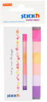 STICK'N Stick index hartie color 45 x 15 mm, 6 culori, STICK'N roz-mov