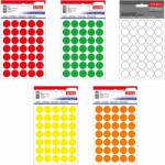 TANEX Etichete autocolante rotunde, 19 mm, TANEX, 175 buc/set galben