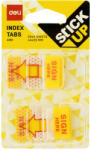 Deli Film index autoadeziv 44 x 25 mm, 2x50 file/set, DELI Sign Here (cu dispencer)