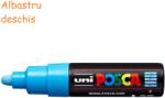 uni Marker varf 4.5-5.5 mm UNI Posca PC-7M albastru deschis