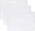  Suport ecuson orizontal cu clapeta de siguranta, 94x53 mm, 100 buc/ set