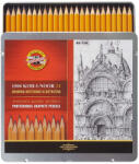 KOH-I-NOOR Set creion grafit KOH-I-NOOR 1504, 8B-10H, 24 buc/set