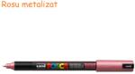 uni Marker varf 0.7 mm UNI Posca PC-1MR rosu metalizat