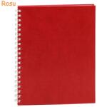 EGO Agenda 20x26 cm, nedatata, cu spirala, EGO Premier rosu