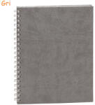 EGO Agenda 20x26 cm, nedatata, cu spirala, EGO Premier gri
