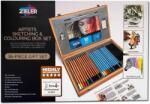 ZIELER Set schite si desen ZIELER Artist Sketching and Colouring, 36 piese/cutie lemn