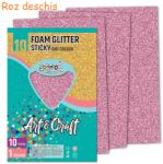 S-COOL Hartie gumata, autoadeziva, cu sclipici, A4, S-COOL Foam Glitter Sticky, 10 buc/set auriu