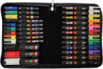 uni Marker varf 0.7-8 mm UNI Posca, 24 buc/set, mapa neagra