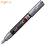 uni Marker varf 0.7 mm UNI Posca PC-1M argintiu