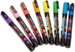 uni Marker varf 0.9-1.3 mm UNI Posca PC-3ML, 8 culori/set