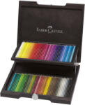 Faber-Castell Creioane colorate FABER-CASTELL Polychromos, 72 buc/set, cutie lemn, FC110072