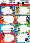 DISNEY Etichete scolare 40 buc/set, DISNEY Mickey Mouse