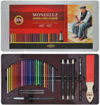 KOH-I-NOOR Set desen KOH-I-NOOR Mondeluz Aquarelle Art 3796, 32 piese/cutie metal