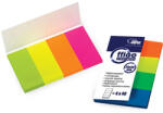 Forpus Index autoadeziv plastic 20x50 mm, 4 culori neon, FORPUS